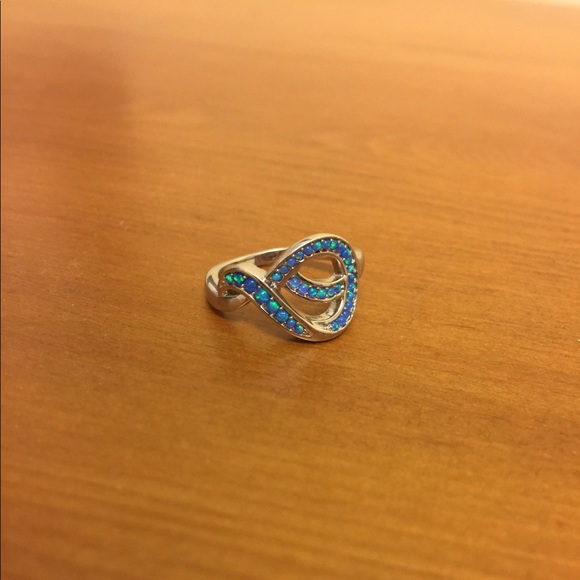 Opal Infinity Ring - Picture 1 of 3